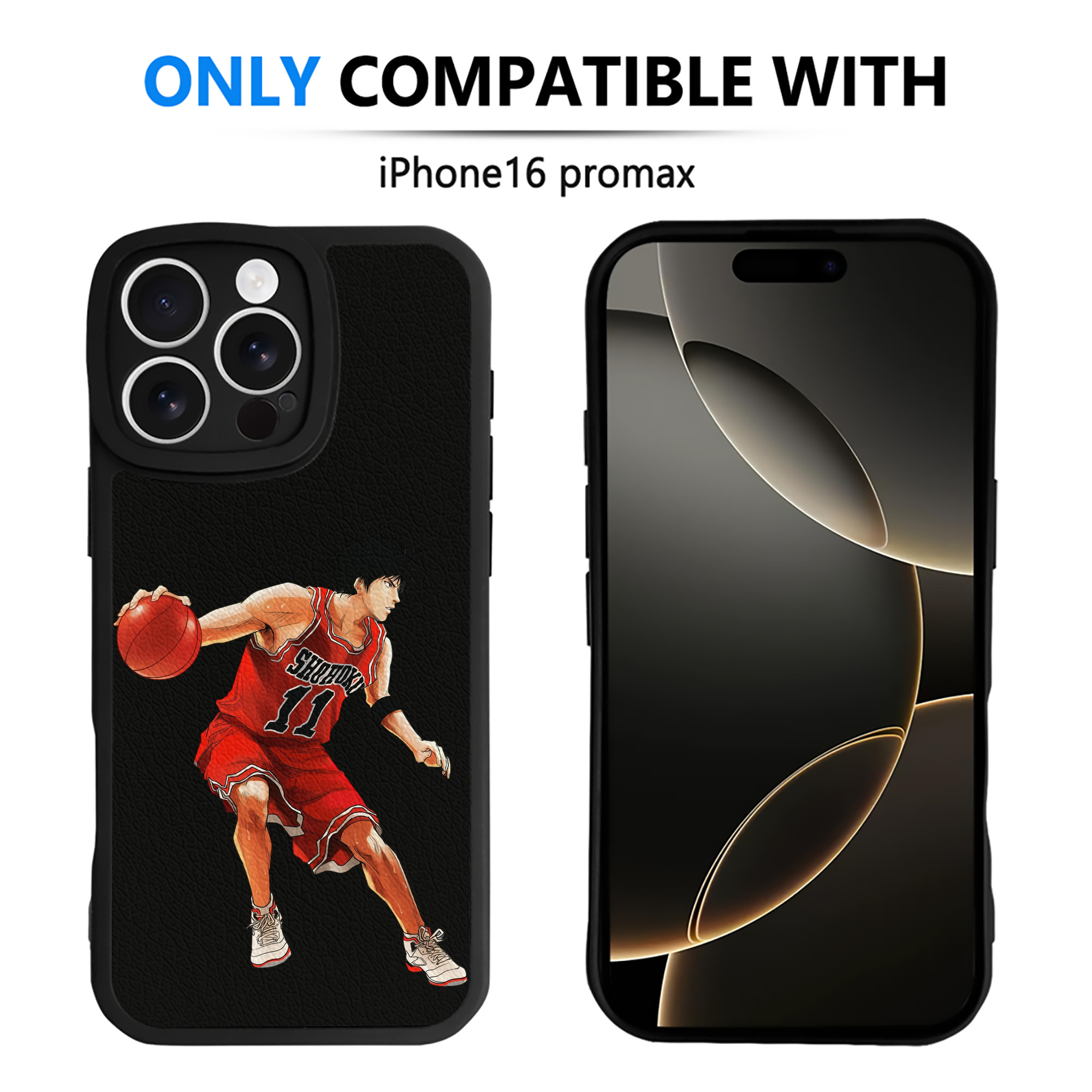 （画像用） SLAM DUNK／スラムダンク 【iPhone 16シリーズ対応】シリコンスマホケース（レザー調） 材質：シリコン